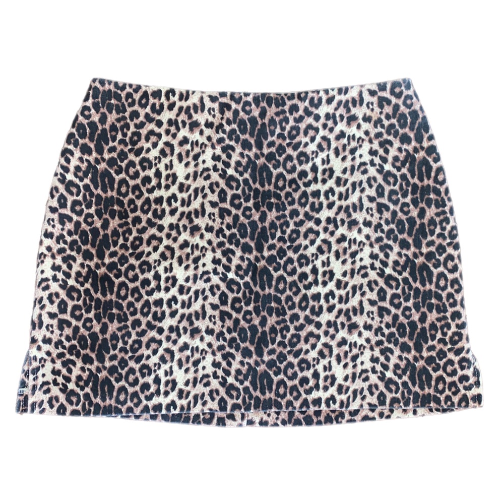 Cheetah Print Mini Skirt Medium